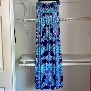 Boho Maxi Strapless Summer Dress